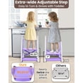 thumbnail image 5 of Primlect Potty Training Toilet Seat, 2 in 1 with Ladder, Adjustable Height ,for Ages 1-3, Purple, 5 of 10