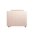 Little Seeds Valentina Upholstered Daybed with Trundle, Twin, Pink
