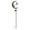 Multicolor, variant on Solar Garden Stake Light, Hummingbird Crackle Glass Hanging Lantern with Metal Crescent, Outdoor Pathway Decor, Waterproof Solar Light for Yard Patio Lawn Walkway, Garden Gift for Women Mom