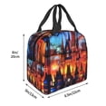 thumbnail image 3 of Vsdgher Magical Stained Glass Castle Lunch Bag, Lunch Box for Women Adult Men, Lunch Tote Insulated Cooler Lunch Container for Work/Office/Picnic/Travel, 3 of 8