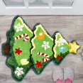thumbnail image 2 of Christmas Tree Mat,Christmas Mats for Kitchen Christmas Tree Bathroom Mat Absorbent and Easy to Dry Non-Slip Bathroom Mat Carpet Snowman Christmas Tree,Dry Mat for Bathroom, 2 of 7