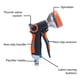 thumbnail image 4 of Boquilla De Pulverización De Agua De 8 Modos Ajustables, Pistola De Pulverización De Jardín Antideslizante, Pistola De Pulverización, Gatillo Frontal, Boquilla De Alta Presión Minnieouse HA014074-00, 4 of 7