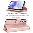 thumbnail image 4 of Takfox Galaxy A35 5G Case,for Samsung Galaxy A35 Wallet Phone Case,Takfox PU Leather Magnetic Detachable Card Holders Shockproof Kickstand Protective [Flip Folio Cover] for Samsung A35 -Rose Gold, 4 of 8