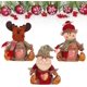 thumbnail image 1 of Bolsas de regalo de Navidad para muñecas, bolsas de dulces de Navidad con cremallera, bolsa de regalo de decoración de muñecas 3D, bolsa de almacenamiento de muñeco de nieve de Papá Noel y alce, bolsa, 1 of 6