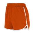 thumbnail image 7 of High Waist Athletic Shorts for Womens Summer Solid Color Shorts for Women Casual Loose Comfy Elastic Waist Yoga Athletic Short Pants Trendy Beach Shorts Orange XL, 7 of 7