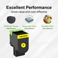 thumbnail image 2 of Compatible Lexmark 74C1HY0 Yellow Toner Cartridge By Superink, 2 of 5
