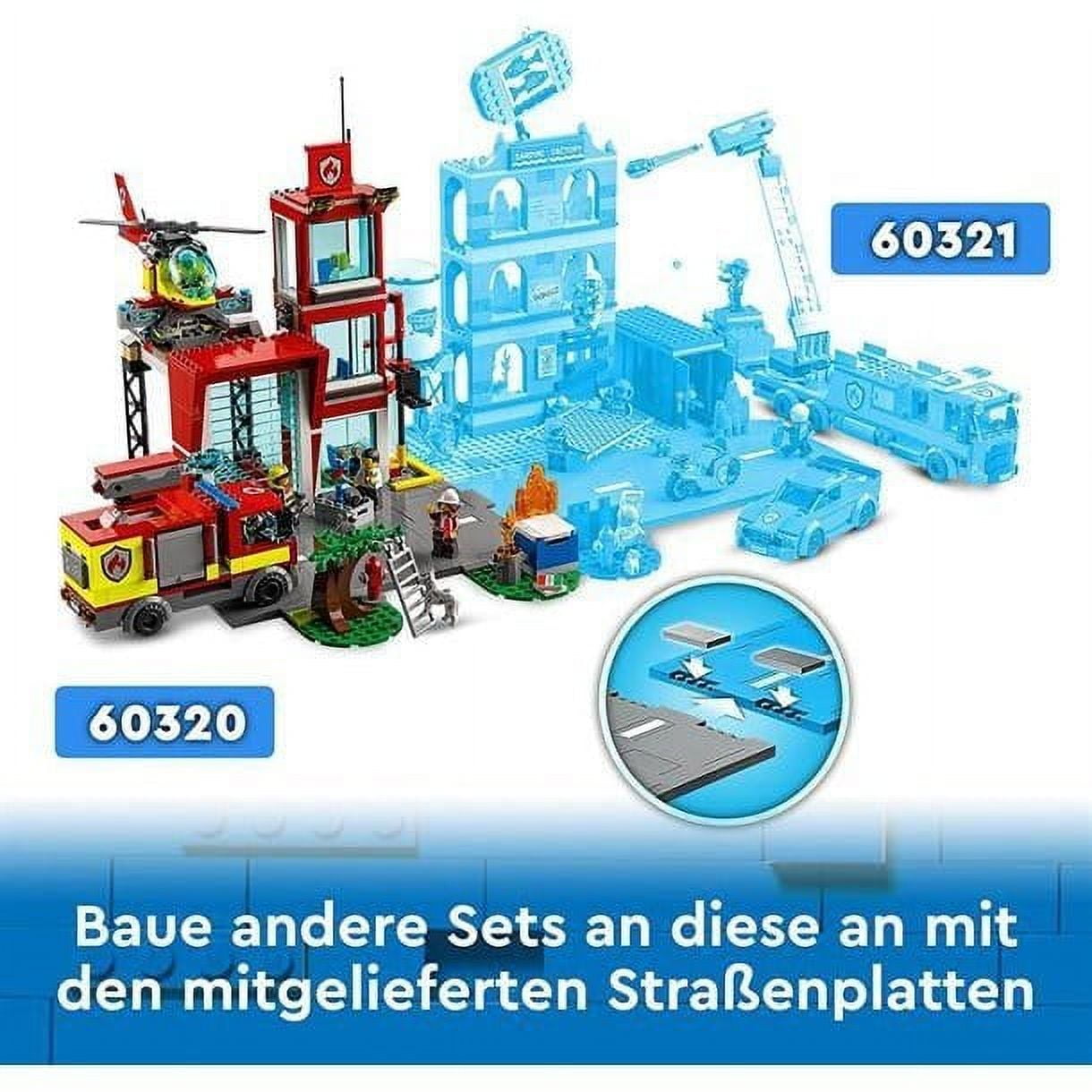 LEGO City Fire 60320 Caserma dei Pompieri, con Garage, Camion ed