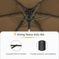 thumbnail image 4 of ACEGOSES 7.5ft Patio Outside Shade Table Umbrella for Yard, Garden,Poolside and Deck,Taupe, 4 of 8
