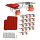 thumbnail image 1 of Paquete de 20 ruedas giratorias que se pueden girar 360 grados y reemplazan los rodillos de placa para carros, 1 of 9