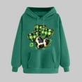 thumbnail image 2 of VBTAPA Happy St Patricks Day 2026 Women Lucky Irish Shamrock Graphic Hoodies Funny Leprechaun Hat Hoody Tops Holiday Party Sweatshirts Army Green XXL, 2 of 6