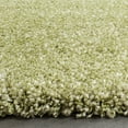 thumbnail image 3 of SAFAVIEH Santa Monica Chelsey Solid Shag Area Rug, Green, 6'7" x 6'7" Square, 3 of 7