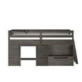 thumbnail image 4 of Max & Lily  Modern Farmhouse Low Loft Bed with Storage Drawer, Solid Wood Bed for Kids, 4 of 11