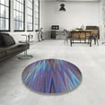 thumbnail image 4 of Ahgly Company Machine Washable Indoor Rectangle Transitional Blue Koi Blue Area Rugs, 2' x 4', 4 of 7