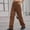 Brown, variant on Palazzo Pants For Women Casual Cargo Pants Carpenter High Waist Rise Long Slim Straight Gray L