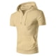 thumbnail image 4 of pstuiky camisetas de hombre, Camiseta deportiva de manga corta con cuello alto y media cremallera para hombre camisetas de hombre xl, 4 of 6