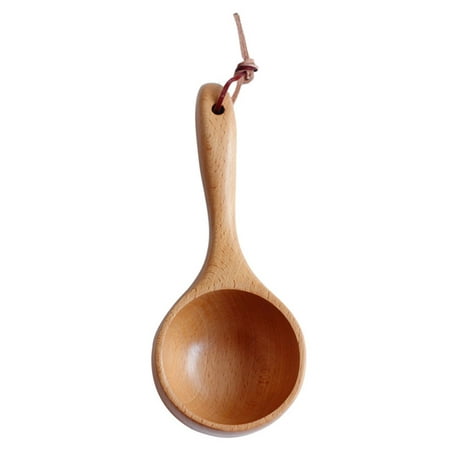 

NUOLUX 1Pc Creative Japanese Style Water Ladle Household Wooden Handle Rice Scoop