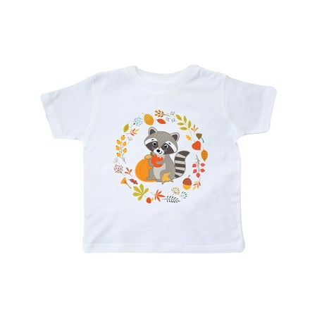 

Inktastic Thanksgiving Holiday Woodland Raccoon Gift Toddler Boy or Toddler Girl T-Shirt