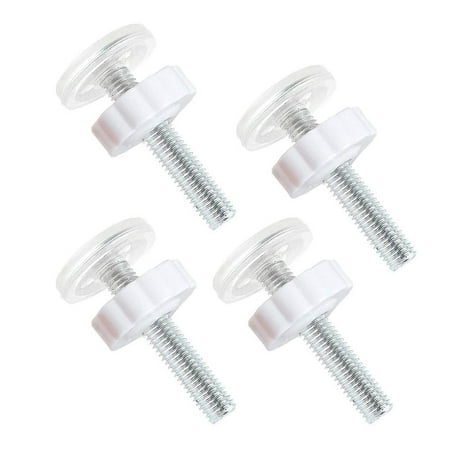 

4pcs Children S Staircase Fence Fixing Nut Safety Door Fixing Piece Reusable Retractable Nut Combination Household Hardware White