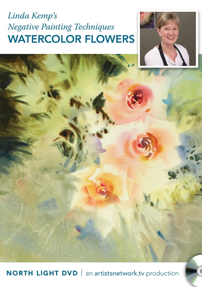 Linda Kemp's Negative Painting Techniques Watercolor Flowers