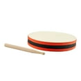 thumbnail image 4 of 8 Inch Hand Drum Musical Percussion Handdrum Wood Frame Bodhran with Mallet, 4 of 6