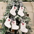 thumbnail image 3 of Calcetines de Navidad con letras y nombres para el hogar, calcetín de punto con alfabeto, colgante de árbol de Navidad, decoraciones para el hogar, G T0R8, 3 of 4