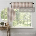 thumbnail image 5 of VHC Brands Annie Buffalo Portabella Brown Check Farmhouse Kitchen Curtain Valance 16x60, 5 of 7