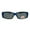 blue, variant on Unisex Polarized Rectangular 55mm Over the Glasses Fit Over Sunglasses Blue