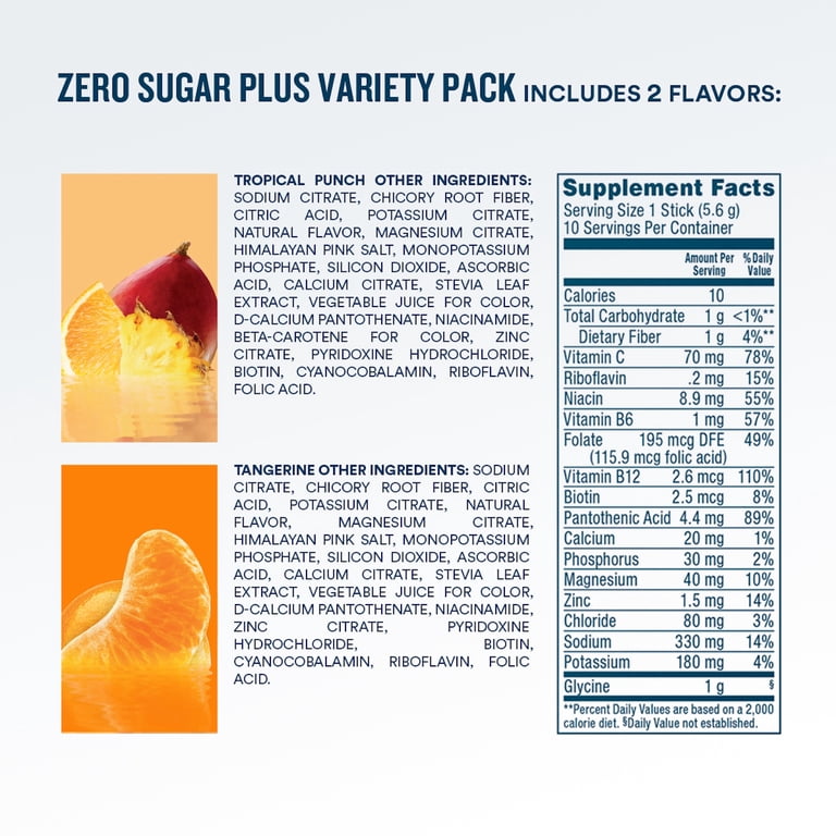 DripDrop Zero Sugar Electrolyte Powder Mix, 10 Count photo 2