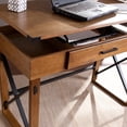 thumbnail image 6 of Natural Brown Adjustable Height Desk, 6 of 6