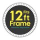 thumbnail image 1 of Yescom Trampoline Replacement Mat With 5.5 Springs (60 Pack) Fits 12 ft Trampoline Frame, UV Resistant Outdoor, 1 of 7