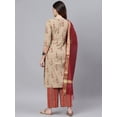 thumbnail image 4 of Idalia Boota Printed Kurta With Stripes Palazzo Pants And Dupatta, 4 of 5