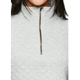 thumbnail image 4 of Avalanche Women's 1/4 Zip Soft Quilted Pullover Sweatshirt With Pocket, 4 of 5