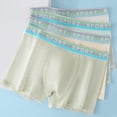 thumbnail image 3 of 4 Piece Boys Underwear Size 8 Toddler Breathable Soft Cotton Panties Stretch Lightweight Little Boy Boxers, Blue, 3XL, 3 of 7