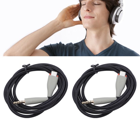 OFC Cable de Reemplazo de Auriculares, Cable de Auriculares de Juego 2pcs 3.94 Pies Sin Pérdida Para MMX150