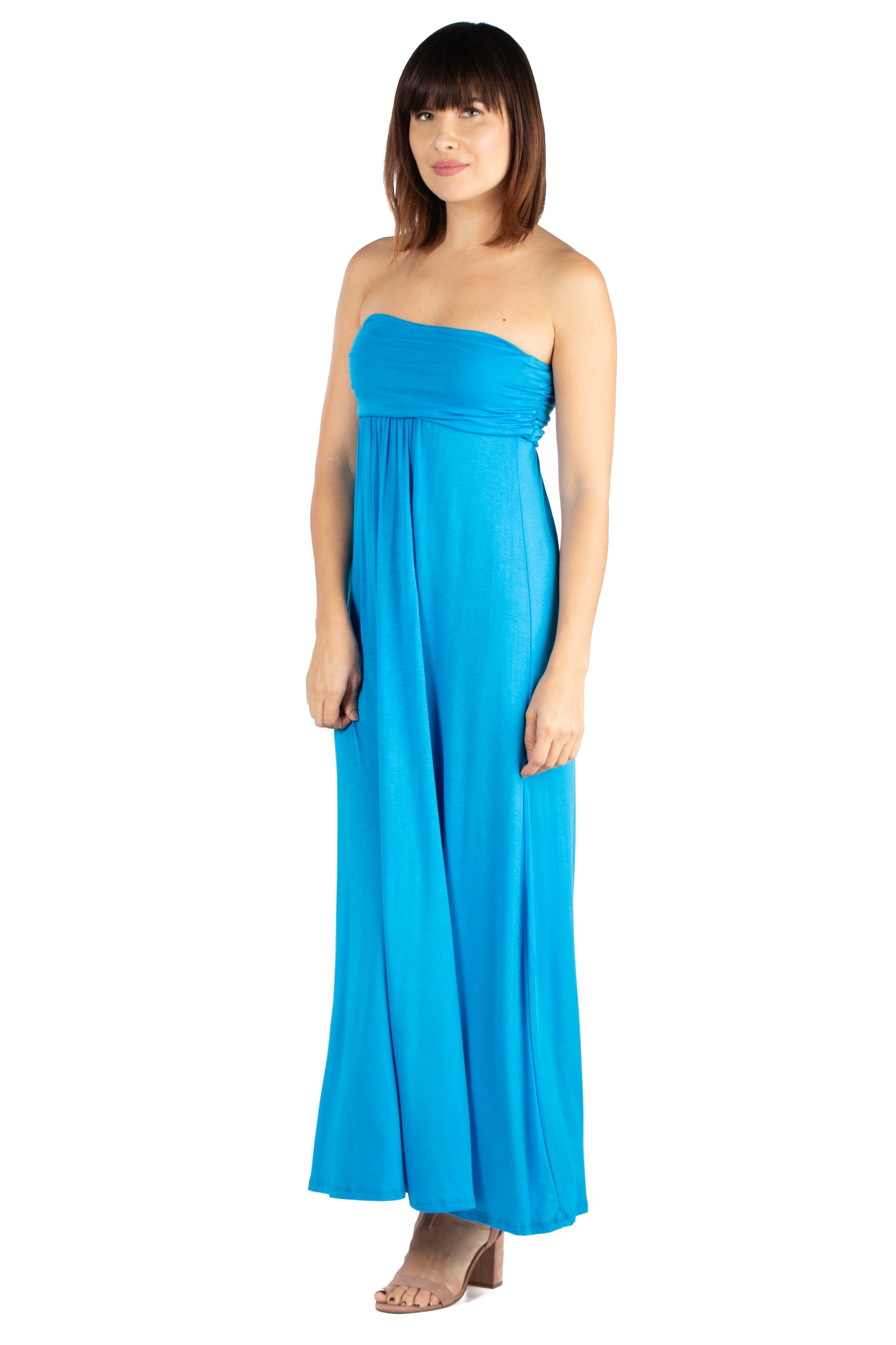 Women's Strapless Maxi Dress