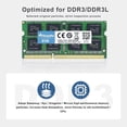thumbnail image 3 of Kit RAM Wlizedle DDR3/DDR3L para ordenador portátil de 16 GB (2 x 8 GB) 1600 MHz, 3 of 6
