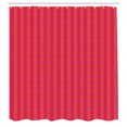 thumbnail image 2 of Ambesonne Abstract Shower Curtain, Overlapping Funky Streaks, 69"Wx84"L, Dark Coral and Yellow, 2 of 4