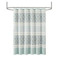 thumbnail image 5 of Home Essence Stella Cotton Pintucked Detailing Shower Curtain, Aqua, 5 of 5