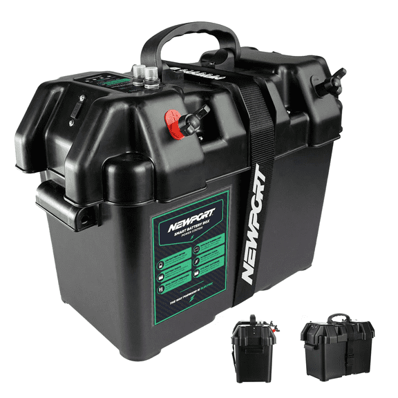 Newport Trolling Motor Smart Battery Box Power Center with USB and DC Ports
