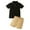 Black-1, variant on Toddler Summer Outfits Polo Shirt and Short Two Piece Set Baby Boy Outfit Sets 3-4 Years Boys Clothes