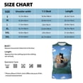 thumbnail image 6 of Bingfone Two Brave Cats Are Floating On The Sea Iceberg Pattern Men's Tank Tops Workout Sleeveless Tee Shirts Running Beach Tanks for Men-Medium, 6 of 8