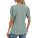thumbnail image 3 of Fiudx Ofertas y Liquidaciones Blusa de Manga Corta con Estampado de Moda para Mujer, Camiseta Divertida con Cuello Redondo, Camiseta Sin Mangas, 3 of 4