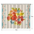 thumbnail image 5 of Pioneer Colorful Floral Shower Curtain for Bathroom Home Decor Bathtubs Waterproof Fabric Curtain with 12 Hooks 84x72in, 5 of 6