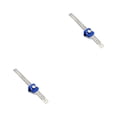 thumbnail image 2 of Speravity Regla de trazado de acero inoxidable de 30cm, regla portátil anticorrosiva de ángulo para carpintería, reglas metalúrgicas, Azul 2piezas, 2 of 6