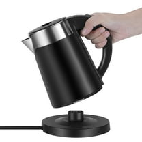 DREAMOSA Small Travel New 750W 0.8L 4-Cup Portable Electric Kettle, Stainless Steel with Auto Shut-off and Boil Dry Protection