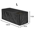 thumbnail image 1 of MYG pour Boîte de Rangement de Jardin en Tissu Oxford 210D, Protection des Meubles d'Extérieur avec Fermeture Éclair, Coupe-Vent, Cordon de Serrage, Noir, Plusieurs Tailles, 1 of 5