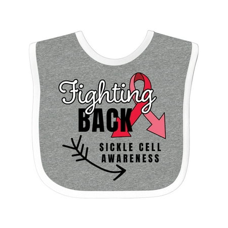 

Inktastic Sickle Cell Awareness Fighting Back Gift Baby Boy or Baby Girl Bib