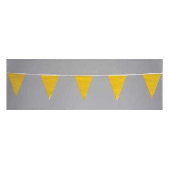 Cortina Safety Products Pennants,Vinyl,Yellow,60 ft. 03-405-60