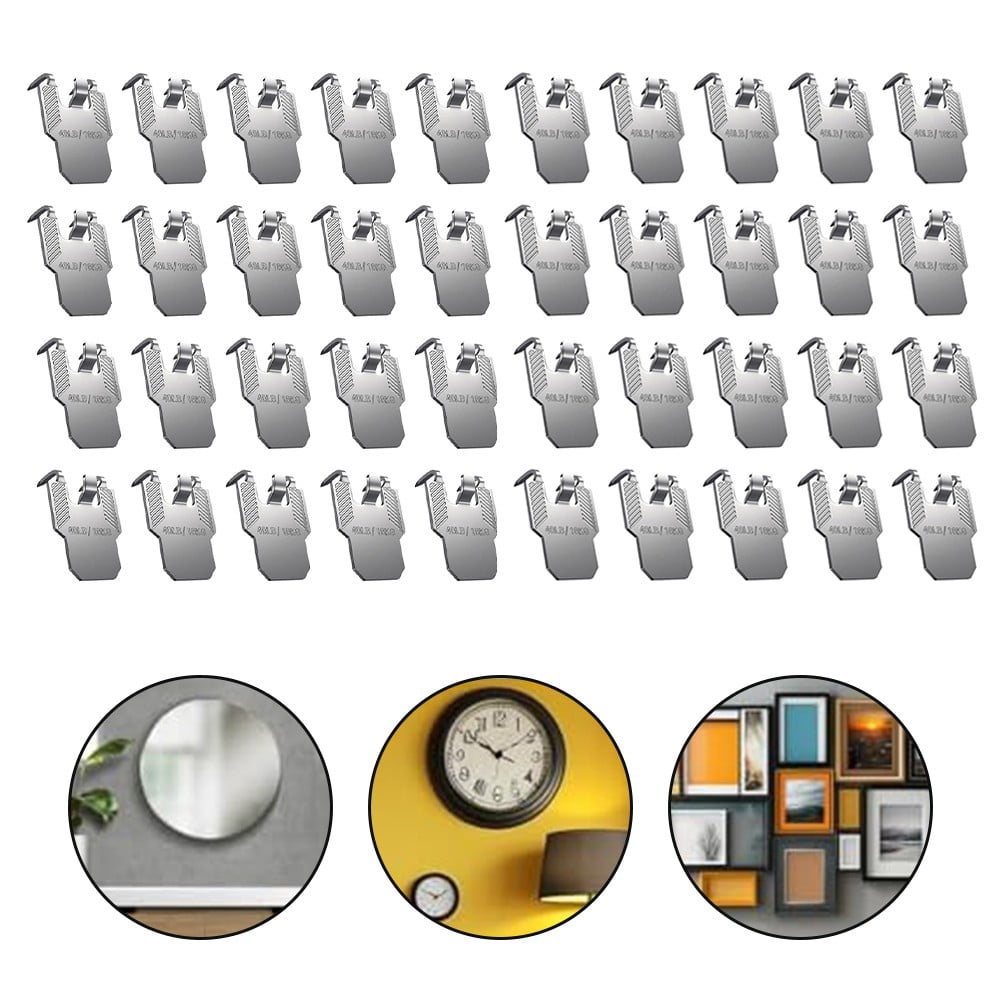 yaaqii 20/40 Pack Picture Hanging Claw Hooks for Drywall No Damage Heavy Duty Picture
