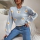 thumbnail image 1 of Pntutb Mujeres Moda Casual Corto Jersey Cruzado Cuello en V Manga Larga Suéter tops Pntutb Pntutb-282, 1 of 9